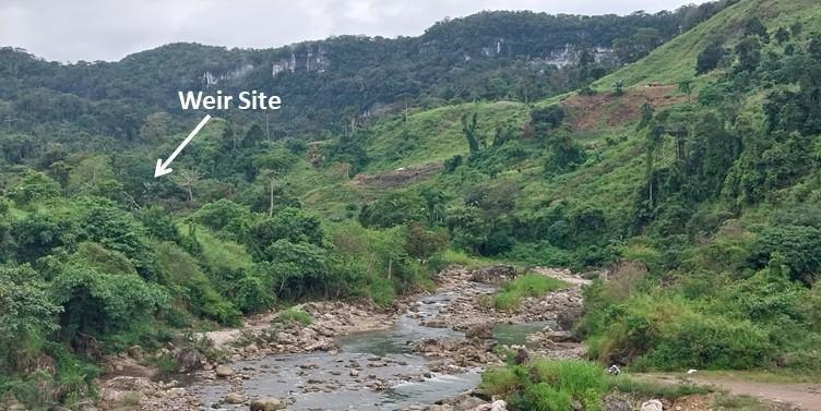 Photograph 4: Proposed Weir Location